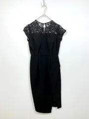 美品 LAGUNAMOON ラグナムーン 031710301103 定価22000円 カッティングレングスドレス ワンピース sizeS/黒 ■◆レディース