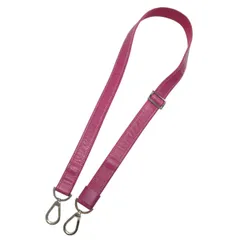 LONGCHAMP ロンシャン レザー/キャンバス ショルダーストラップ パープル/シルバー K2603-k086