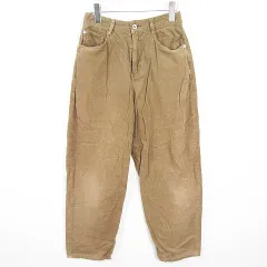 レプシィム ローリーズファーム LEPSIM LOWRYS FARM コーデュロイ テーパード パンツ 綿 M ライトブラウン kz12674
