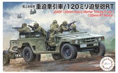 フジミ模型 ML20 1/72陸自 重迫牽引車/120ﾐﾘ迫撃砲RT 723181 スケールプラモデル