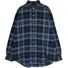 古着 ラルフローレン Ralph Lauren BLAKE 長袖 ボタンダウン ライトネルチェックシャツ メンズL相当/eaa618840