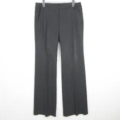 セオリー Theory センタープレス パンツ スラックス ストレッチ 毛 4 グレー kz12613