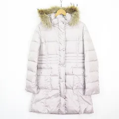 クリアインプレッション CLEAR IMPRESSION ダウンコート ラクーンファーフード 3 ライトグレージュ 2sa7161