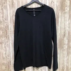 WJK　ダブルジェイケイ　7879 js01c　wide cut-off V/N L/S　ワイド カットオフ Vネック ロングスリーブ　ブラック　＜サンプル品＞