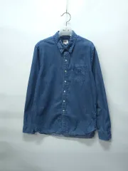 リーバイスLevi's ホワイトタブ シャンブレー デニムシャツ (メンズM)