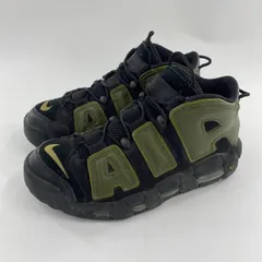 【中古】NIKE AIR MORE UPTEMPO 96 Rough Green スニーカー 25.5cm DH8011-001 グリーン ブラック ナイキ モアテン[10]