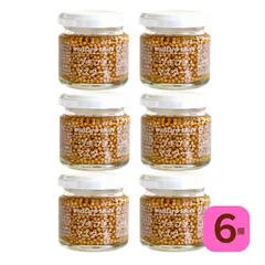 プチプチマスタード 60g×6個　　 ファインド・ニューズ  粒マスタード プチプチ食感が楽しいマスタード マイルドでほんのりとした和風の味わい 添加物・保存料不使用のサムネイル