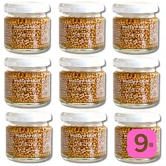 プチプチマスタード 60g×9個　　 ファインド・ニューズ  粒マスタード プチプチ食感が楽しいマスタード マイルドでほんのりとした和風の味わい 添加物・保存料不使用のサムネイル