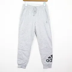 アディダス adidas ESS BL 裏起毛 スウェットパンツ M グレー GK8969 2sa7342