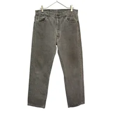90年代 USA製 Levi's リーバイス 501 デニムパンツ 先染め ブラック(メンズ W36 L30)中古 古着 X6900