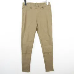 シューラルー SHOO・LA・RUE レギンス パンツ スキニー 裏起毛 ストレッチ レーヨン M ベージュ kz14650