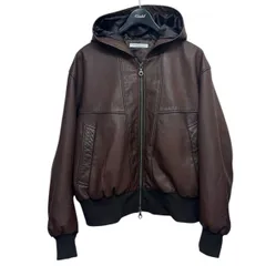 JOURNAL STANDARD 26SS GOAT EDGING ZIP UP HOODIE ゴートレザーエイジングジップフーディ ブルゾン 26011600207010 8071000174840のサムネイル