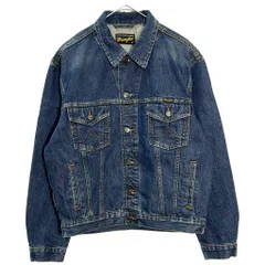 Wrangler ラングラー デニムトラッカージャケット ブルー(メンズ M)中古 古着 X6902のサムネイル