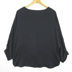 ロペピクニック ROPE Picnic ドルマンスリーブ ブラウス 長袖 ミディアム丈 38 ネイビー kz14813