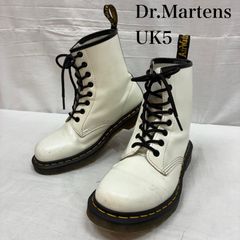 生産終了！イングランド製！ドクターマーチン8ホールUK4白ホワイト英国