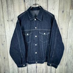 在庫処分】L2222 デニムジャケット L（navy） 地底人ONLINE - メルカリ
