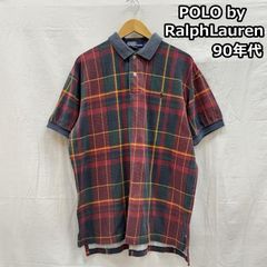 90s 総柄 ニットポロシャツ M ジャガード 半袖 レトロ 幾何学柄 