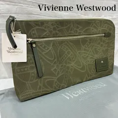 ヴィヴィアンウエストウッド ORB オーブ エンボス 総柄 ジップ クラッチバッグ A4収納 メンズ - ISItems【USED】【古着】【中古】50155302
