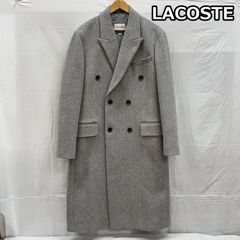 極美品 ラコステ 2way 中綿 ダッフルコート ロング グレー ウール