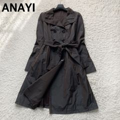 アナイ ANAYI 撥水 2WAY ギャバトレンチコート ジレ ネイビー - メルカリ