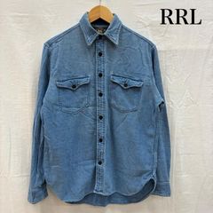 RRL ダブルアールエル デニムベスト インディゴ コットンヘンプ - メルカリ