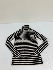 送料無料★UNIQLO ユニクロ★ボーダーニット　ハイネックニット　タートルネックニット★XLサイズ　#80331sj132