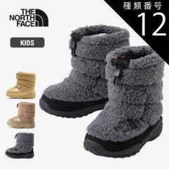 種類12：(MK)Mチャコール×TNFブラック/18cm ザ・ノース・フェイス スノーブーツ ジュニア ヌプシ ブーティ THE NORTH FACE VII フリース K Nuptse Bootie VII Fleece NFJ52373 子供用 ウィンター