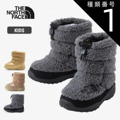 種類1：KE/15cm ザ・ノース・フェイス スノーブーツ ジュニア ヌプシ ブーティ THE NORTH FACE VII フリース K Nuptse Bootie VII Fleece NFJ52373 子供用 ウィンターブーツ 防寒 撥水 保温 軽量 冬