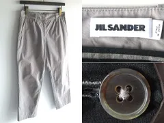 イタリア製 JIL SANDER ジルサンダー ライトコットン クロップドパンツ 32 グレージュ系 オンワード 国内正規品 ネコポス対応のサムネイル