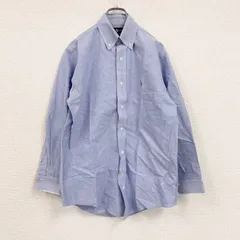 古着 used　RALPH LAUREN　ラルフローレン　長袖ボタンダウンシャツ　ライトブルー　15～32サイズ