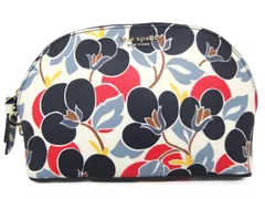 Kate spade　ケイトスペード　ポーチ　花柄　レザー