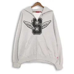 【新品未使用】Supreme Wings Zip Up Hoodedヘザーグレー 2026年最新】WINGS zip up hooded sweatshirtの人気アイテム - メルカリ