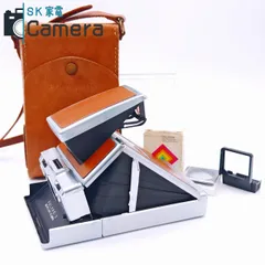 【中古】 POLAROID SX-70 LANDCAMERA ポラロイド キャメルカラー ケース ACCESSORY HOLDER ＃113 付 通電 シャッター 動作のサムネイル