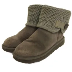 アグ オーストラリア UGG australia シャイナ Shaina ニット ムートンブーツ 1012534 グレー系 24cm ■GY99