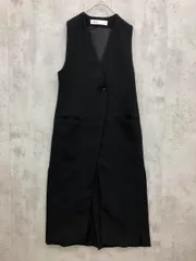 ZARA ザラ テーラード ジレ ロング ベスト sizeXS/黒 ■◇ レディース