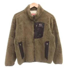 カンタベリー CANTERBURY ボアジャケット ブルゾン ジップアップ ロゴ M 緑 グリーン /FF ■GY12のサムネイル