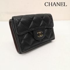 CHANEL マトラッセ キャビアスキン カードケース 名刺入れ 022780