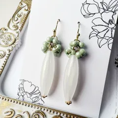 チェコビーズの可愛いピアスD183