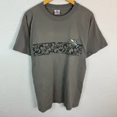 AAA Alstyle アルスタイル Tシャツ ロゴプリント グレー Lサイズ メンズ 古着 ストリート アメカジ
