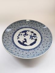 微塵唐草（みじんからくさ）」古伊万里の染付皿 - メルカリ