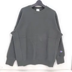 05w20302 チャンピオン Champion  リバースウィーブ Reverse Weave  クルーネックスウェット  ダークグリーン L  中国製 メンズ  スウェット  コットン  【中古品】