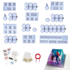 MXメカニカルキーボードとの互換性（日本語の指示付き） Cherry 手作り工具 クリスタルエポキシモールド レジンソフト金型 シリコーン 樹脂モールド キーキャップ DIY