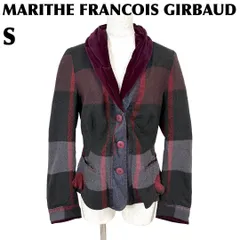 MARITHE FRANCOIS GIRBAUD ベロア襟長袖ジャケット Sのサムネイル