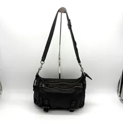 レガロ regalo ショルダーバッグ レザー ブラック 黒 メッセンジャー 斜め掛け 00s archive gimmick grunge　y2k