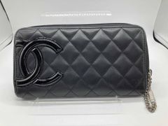 CHANEL シャネル カンボンライン ラウンドジップウォレット 長財布