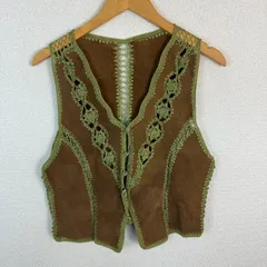 ベスト ブラウン レディース 古着 アメカジ ストリート