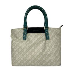 ゲラルディーニ 2way スタッズ ベージュ✕グリーン✕ブラック 美品