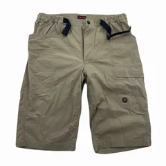 マーモット ショートパンツ メンズ XLサイズ ベージュ ベルト付き 多ポケットアウトドア ナイロンショーツ 登山のサムネイル