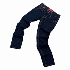 レッドペッパー デニムパンツ レディース W26 スキニー 濃紺 バック刺繍 細身 美シルエット ジーンズ