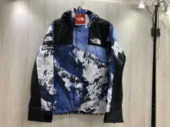 通年THE NORTH FACE×Supreme ザノースフェイス×シュプリーム マウンテンパーカー NP61701I Mountain Parka パッチワーク 総柄 USA S Blue